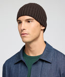 Gorro en cachemira marrón