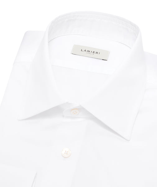 White in Cotton Dobby Shirt