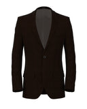 Veste en velours lisse bordeaux