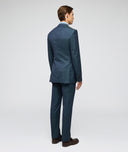 Blue-green twill wool Solaro suit