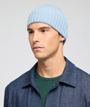 Gorro en cachemira azul claro
