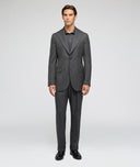 Made-to-Measure Men's grey suit in wool twill
