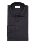 Camisa de ceremonia en algodón negro