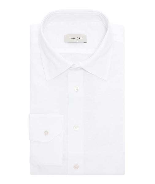 Camicia Cotone Bianco Piquet