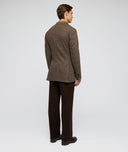 Veste en laine knickerbocker marron