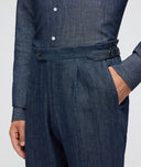 Abito in denim blu
