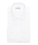 Camicia Bianca in Dobby di Cotone