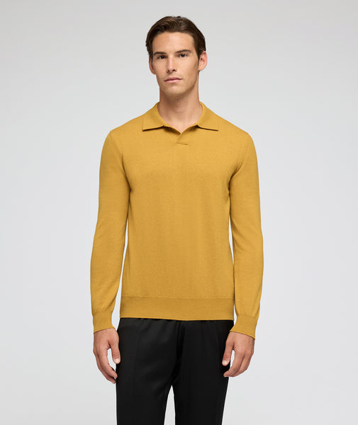 Jersey en cachemira ocre