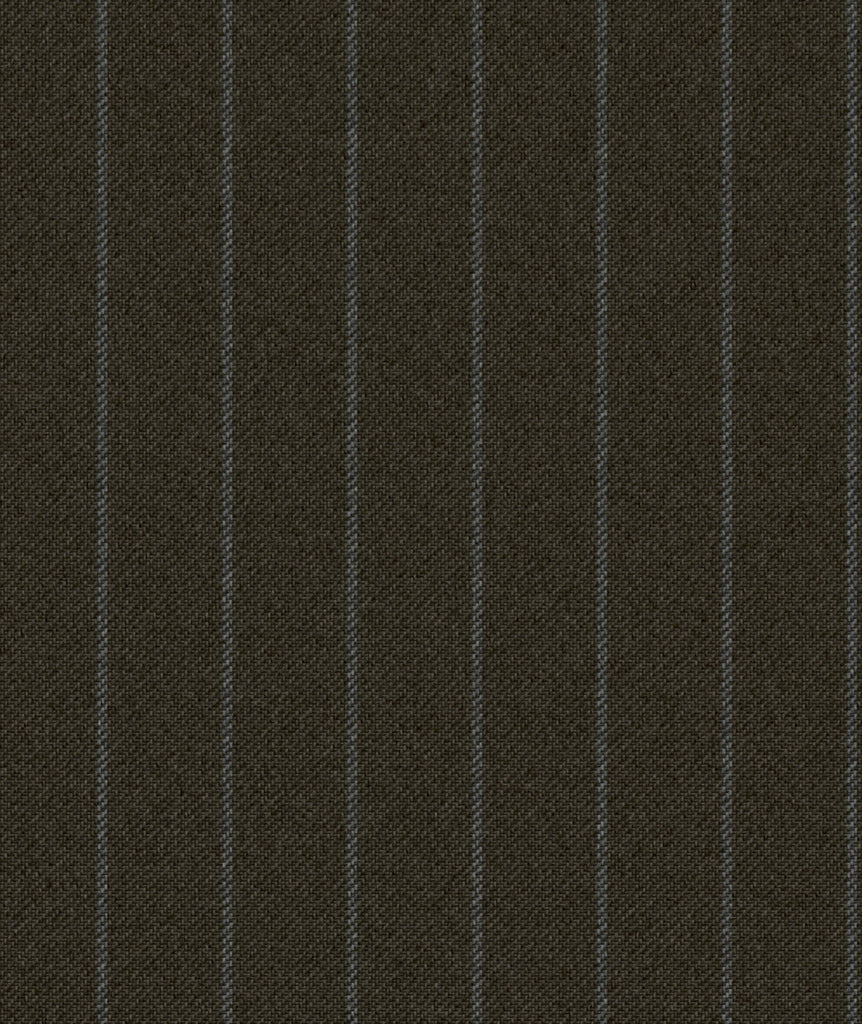 Grigio mélange in twill di lana gessato