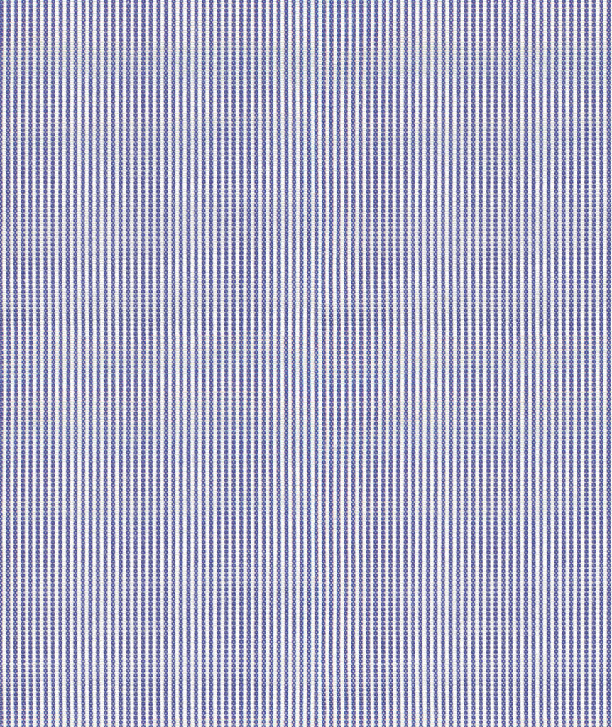 blu in pin point di cotone