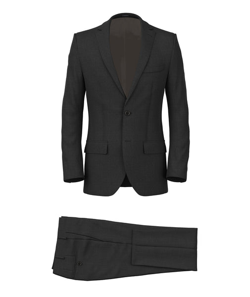 Suit in grey grisaille wool