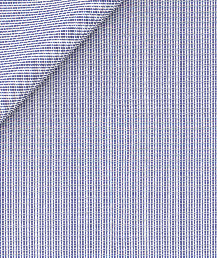blu in pin point di cotone