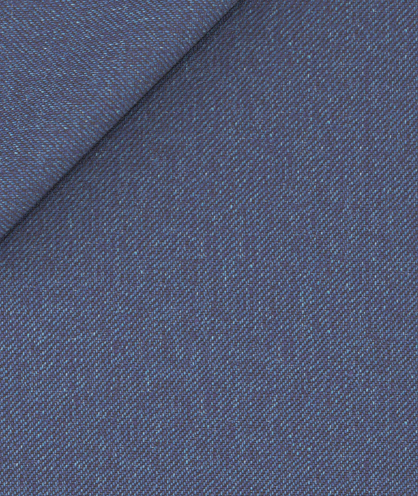 denim di lino blu